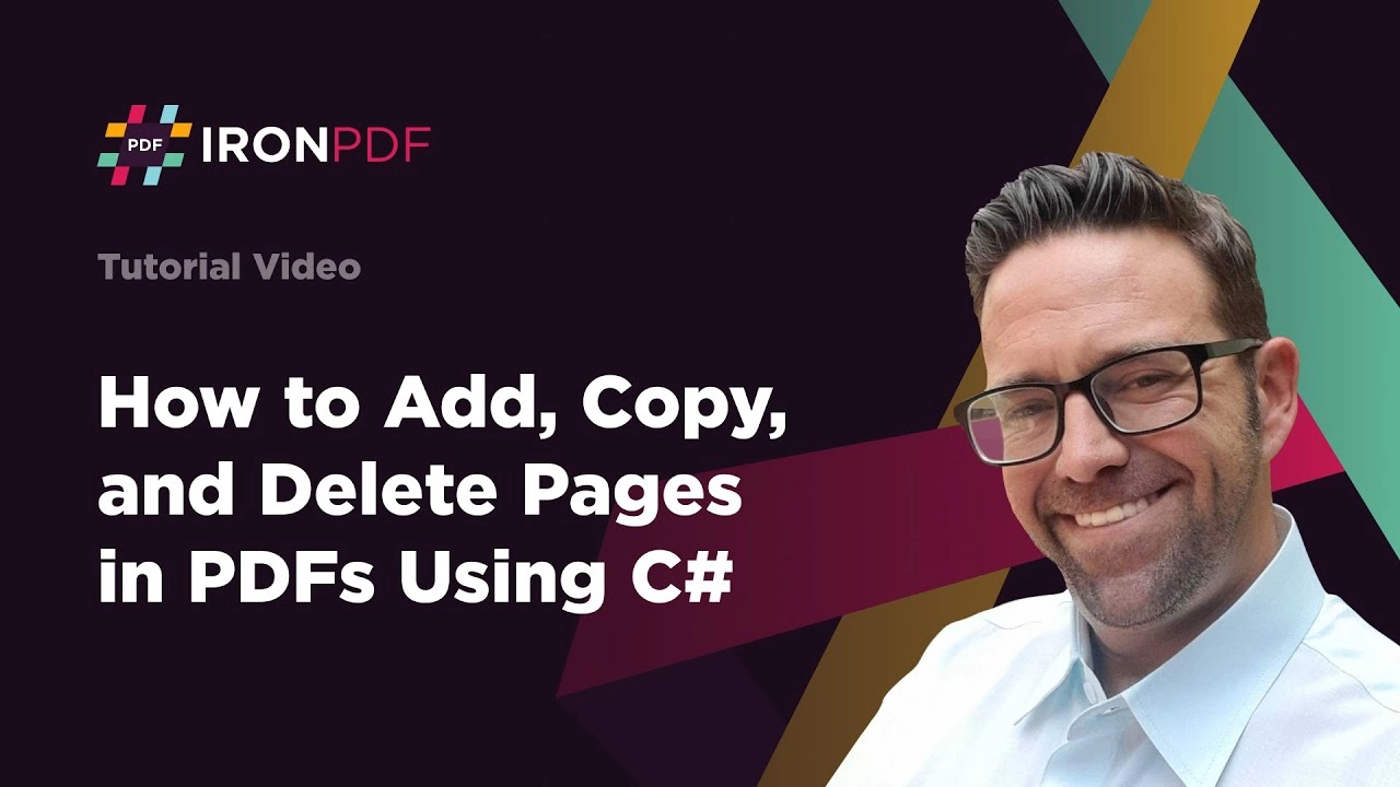 Cómo agregar, copiar y eliminar páginas en PDF usando C#